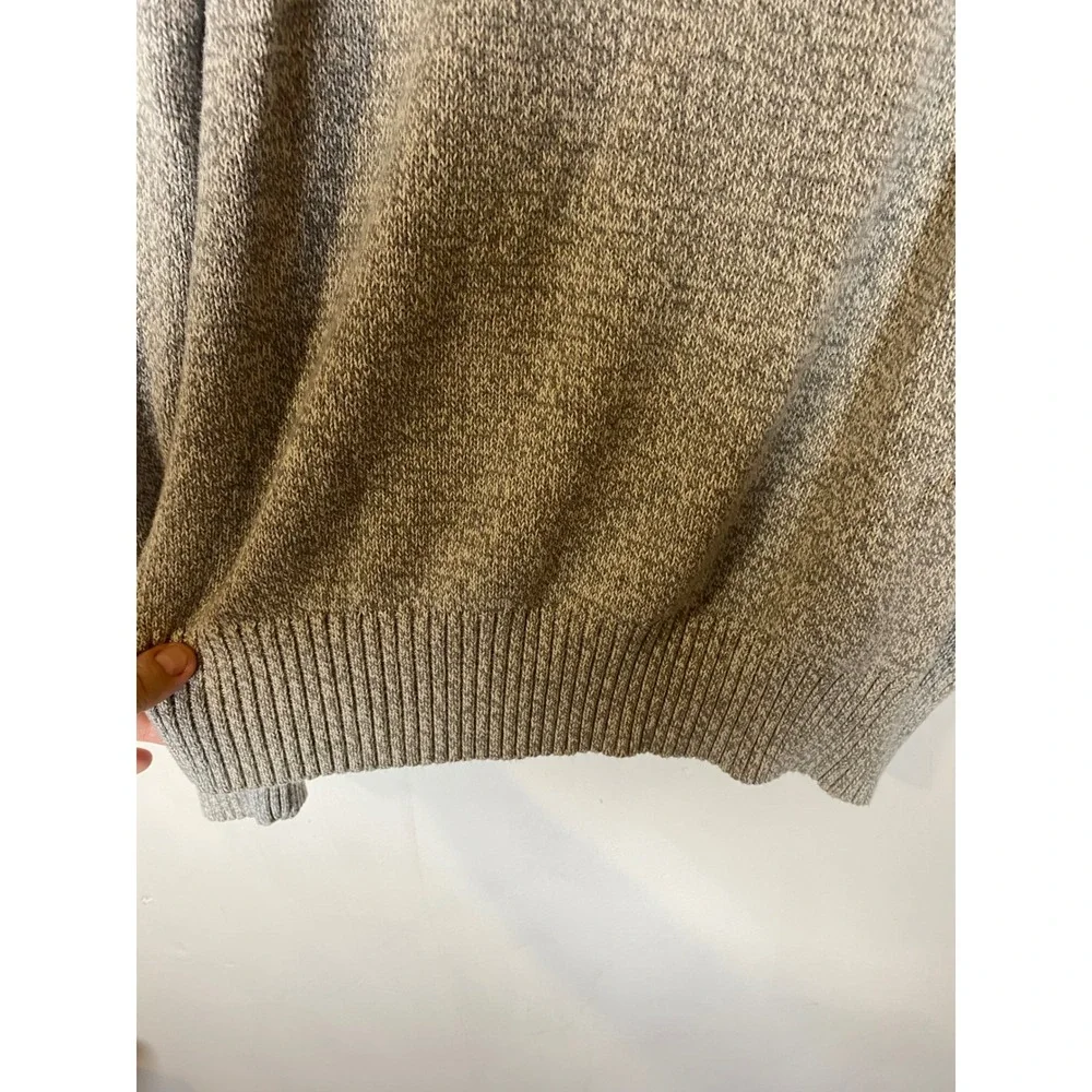 Urban Pipeline Nordic Quarter Zip Sweater Gray Fair Isle Cotton Blend Medium